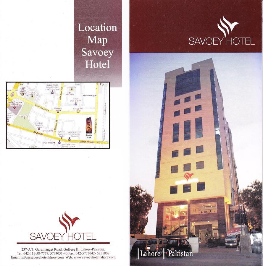 Savoey Hotel Lahore Buitenkant foto